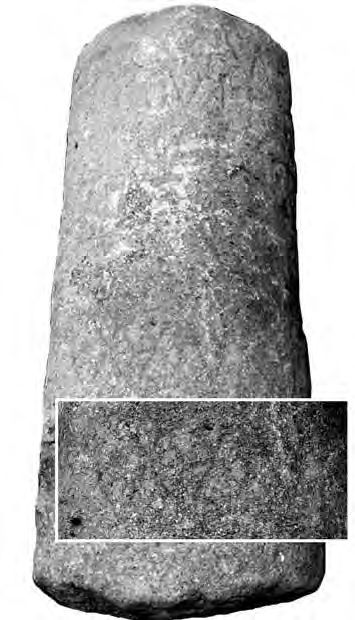 Il cippo con il miglio XXXV, già nei pressi della chiesa di san Giovanni di Selva