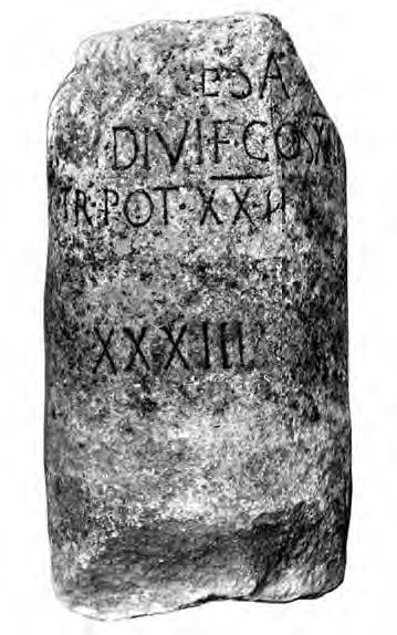 Il cippo di Fagagna recante il XXXIII miglio da Concordia Sagittaria